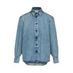 MAGDA BUTRYM CLASSIC OVERSIZED DENIM SHIRTS IN FADED BLUE