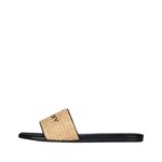 GIVENCHY 4G FLAT MULES IN RAFFIA