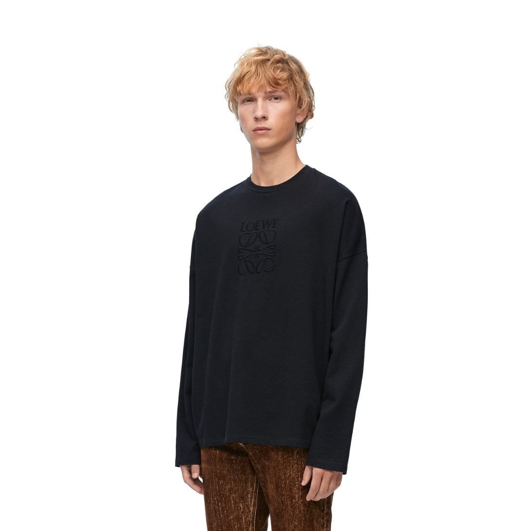 LOEWE LOOSE FIT LONG SLEEVE T SHIRT IN COTTON