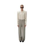 MAGDA BUTRYM CLASSIC SILK SHIRT IN CREAM