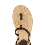 GIVENCHY 4G LIQUID SANDALS IN RAFFIA
