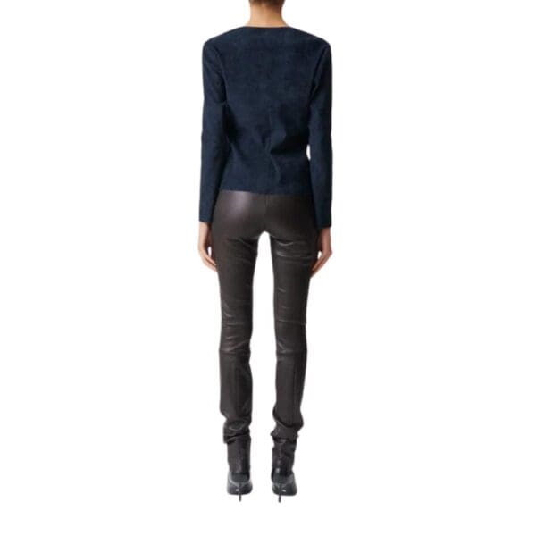 STOULS STRETCH LEATHER PANTS STRAIGHT LEGGINGS