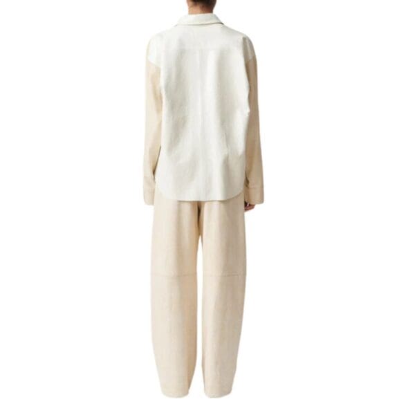vSTOULS SIMONE OVERSIZED LEATHER SHIRT