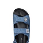 GIVENCHY 4G SANDALS IN DENIM