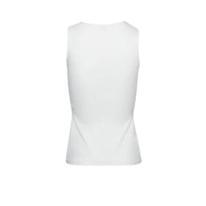 MAGDA BUTRYM CROCHET BRA TANK TOP IN WHITE