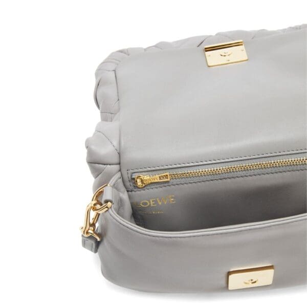 LOEWE GOYA PUFFER MINI BAG IN SHINY LAMBSKIN
