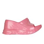 GIVENCHY MARSHMALLOW WEDGE SANDALS IN IRIDESCENT RUBBER