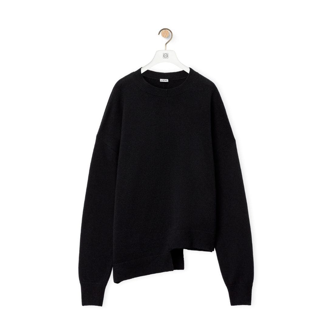 LOEWE ASYMMETRIC SWEATER IN WOOL