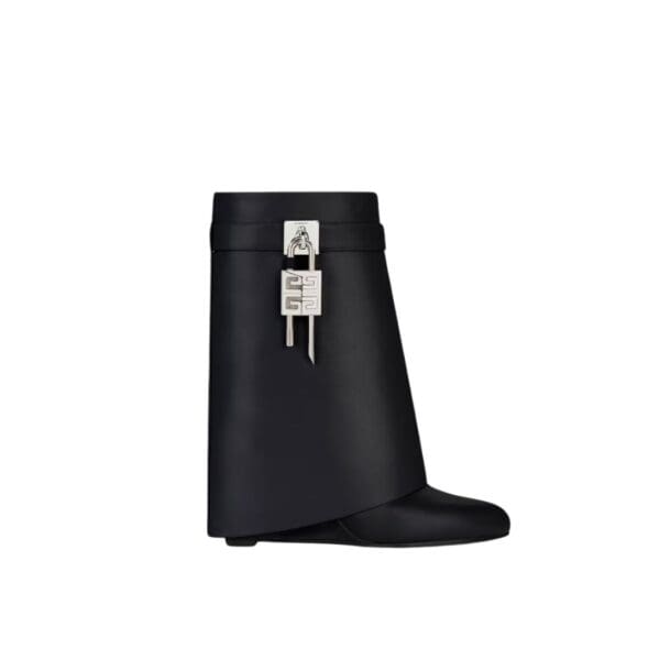 GIVENCHY SHARK LOCK ANKLE BOOTS IN LEATHER
