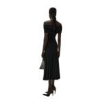MAGDA BUTRYM OFF SHOULDER JERSEY TOP IN BLACK