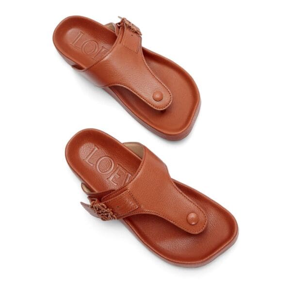 LOEWE ANAGRAM EASE SANDAL IN KIDSKIN