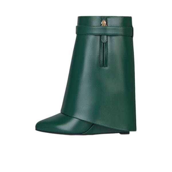 GIVENCHY SHARK LOCK ANKLE BOOTS IN LEATHER