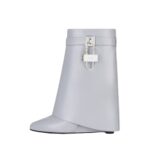 GIVENCHY SHARKS LOCK ANKLE BOOTS IN LEATHER