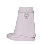 GIVENCHY SHARK LOCK BIKER ANKLE BOOTS IN GRAINED LEATHER