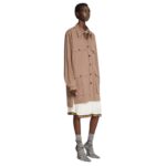DRIES VAN NOTEN UTILITY SHIRT DRESS SMOKE