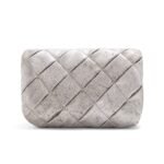 LOEWE GOYA PUFFER MINI BAG IN PLEATED METALLIC LEATHER