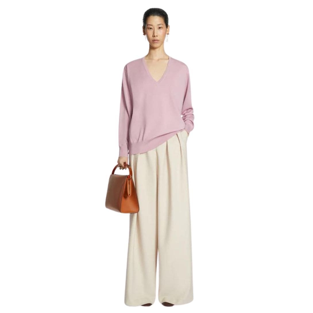DRIES VAN NOTEN MERINO WOOL SWEATER PINK