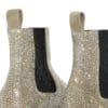 LOEWE CAMPO CHELSEA BOOT IN CALF SUEDE AND ALLOVER RHINESTONES