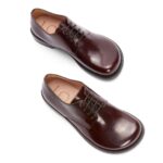 LOEWE DERBY SHOE IN BRUSHED CALFSKIN