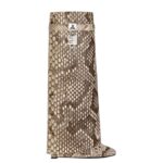 GIVENCHY SHARK LOCK BOOTS IN PYTHON