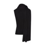 MAGDA BUTRYM SLEEVELESS HIGH NECK KNIT TOP IN BLACK