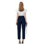 MAGDA BUTRYM T SHIRT WITH PADDED SHOULDERS