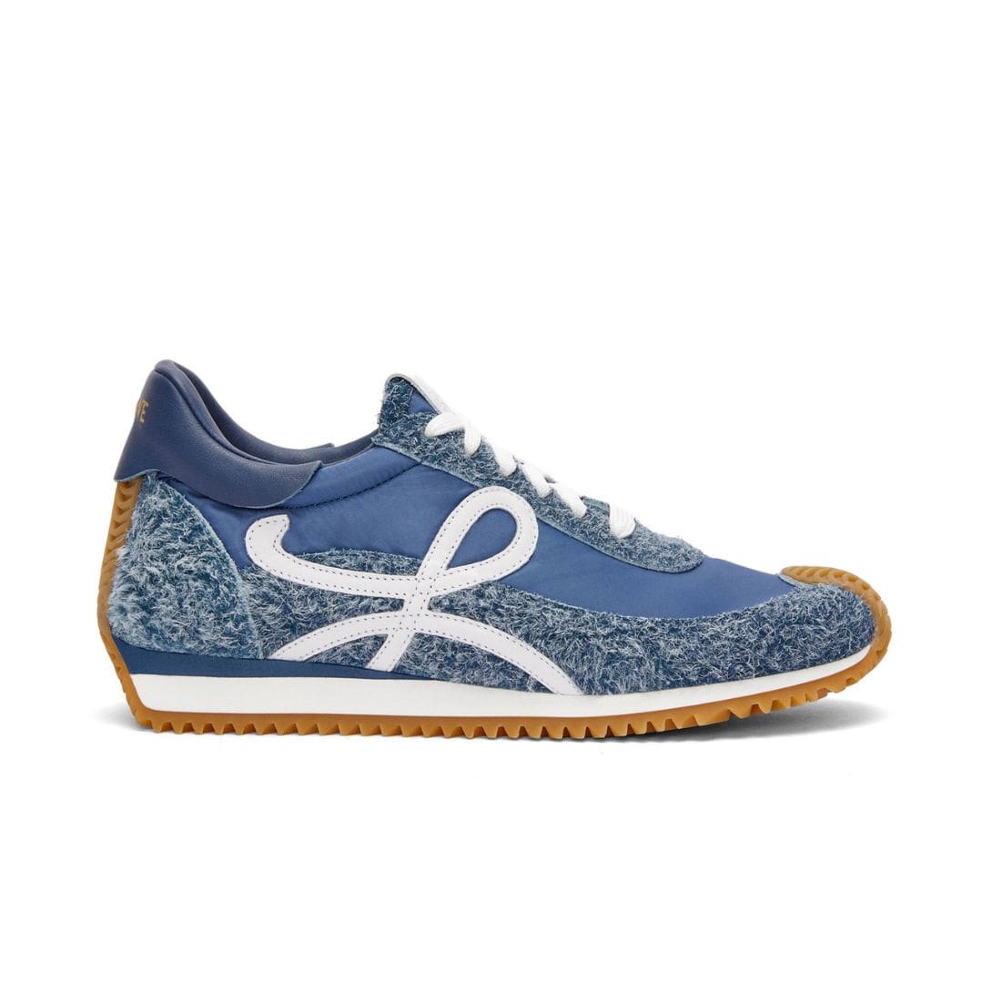 LOEWE FLOW RUNNER IN NYLON AND BRUSHED SUEDE