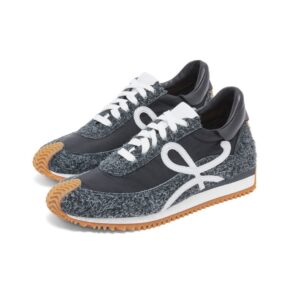 LOEWE FLOW RUNNER IN NYLON AND BRUSHED SUEDE