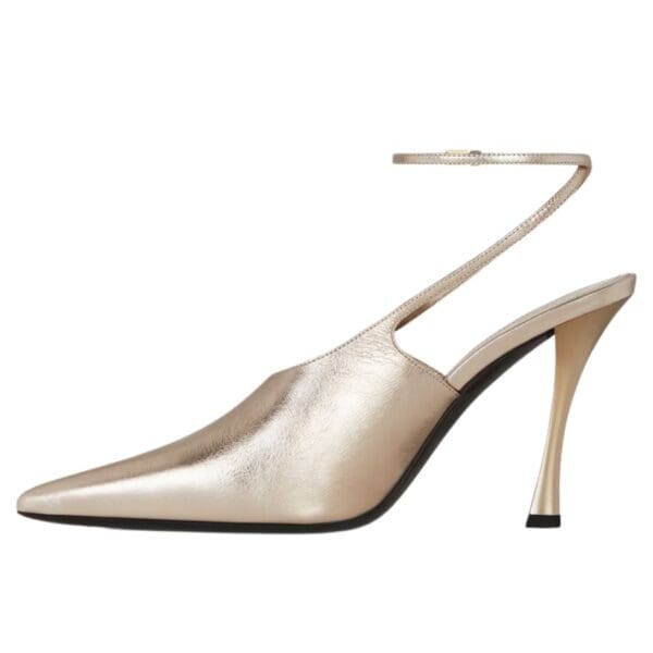 GIVENCHY SHOW SLINGBACKS IN LAMINATED LEATHER