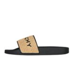 GIVENCHY SLIDE FLAT SANDAL IN RAFFIA