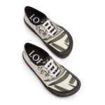 LOEWE TERRA VULCA LACE UP SNEAKER IN PRINTED CANVAS