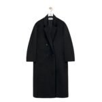 LOEWE DOUBLE BREASTED COAT IN LLAMA AND WOOL