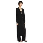 DRIES VAN NOTEN LONG MERINO CARDIGAN BLACK