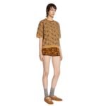 DRIES VAN NOTEN JACQUARD SWEATER COGNAC