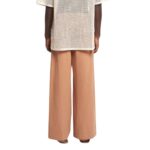 NANUSHKA BORRE WASHED-CALICO PANTS BROWN