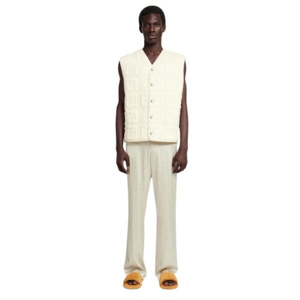 NANUSHKA MACEN SATIN PANTS PORCELAIN