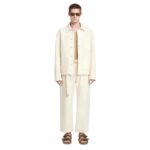 NANUSHKA FERRE BELTED STRUCTURED TWILL PANTS