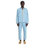 NANUSHKA TRISTO PATCH POCKET DENIM OVERSHIRT