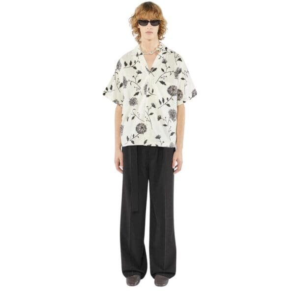 NANUSHKA YUKI COTTON AND SILK BLEND SHIRT MULTICOLOR