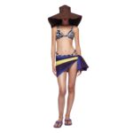 THE ATTICO BLUE, PURPLE AND LIGHT YELLOW PAREO