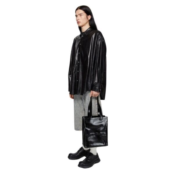 ACNE STUDIOS LOGO SHOULDER TOTE BAG