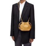 LOEWE MINI FLAMENCO PURSE BAG IN SOFT LAMBSKIN
