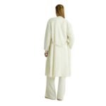 YVES SALOMON MERINO KNIT AND MINK LONG CARDIGAN