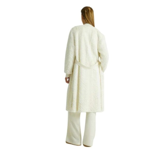 YVES SALOMON MERINO KNIT AND MINK LONG CARDIGAN