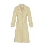 YVES SALOMON LONG LEATHER TRENCH COAT