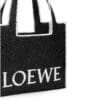 LOEWE FONT TOTE LARGE BAG IN RAFFIA