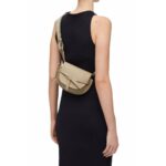 LOEWE GATE DUAL MINI BAG IN SOFT CALFSKIN AND JACQUARD