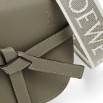 LOEWE GATE DUAL MINI BAG IN SOFT CALFSKIN AND JACQUARD