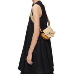 LOEWE GATE DUAL MINI BAG IN SOFT CALFSKIN AND JACQUARD