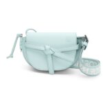 LOEWE GATE DUAL MINI BAG IN SOFT CALFSKIN AND JACQUARD